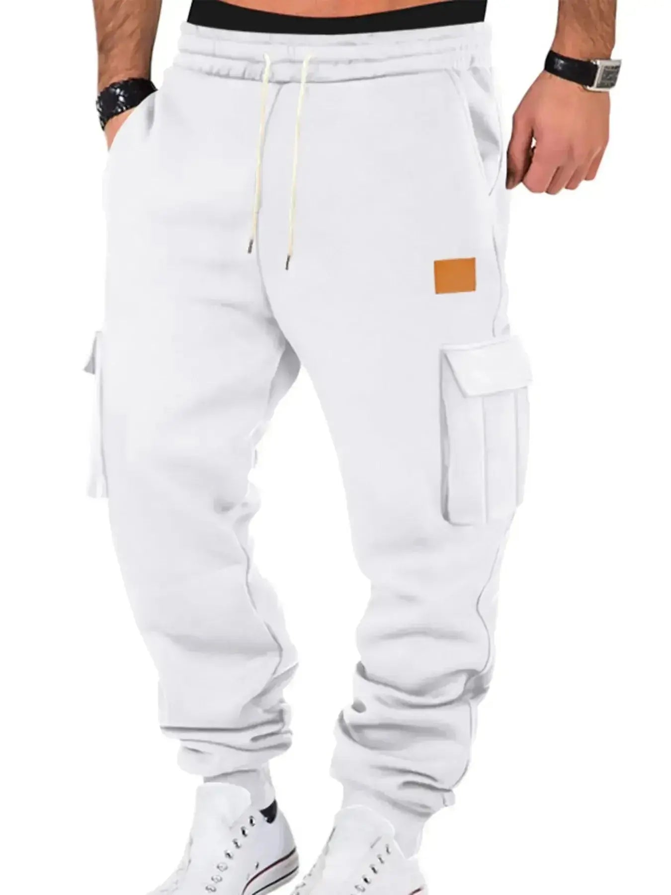 Men's Full Size Drawstring Cargo Jogger Pants Plus Size - Plush Fashion Hub