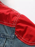 Men's Full Size Faux Fur Collar Denim Jacket Plus Size - Plush Fashion Hub