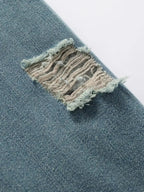 Men's Full Size Faux Fur Collar Denim Jacket Plus Size - Plush Fashion Hub