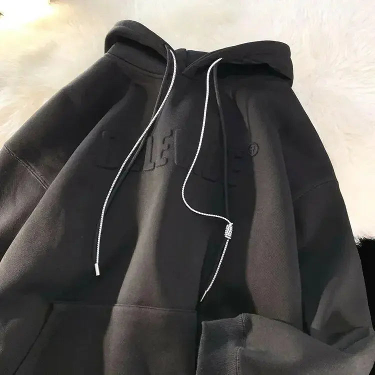 Men's Hooded Fashion Brand Loose Hoodie - Plush Fashion Hub