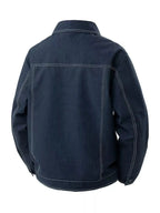 Men's Plus Size Snap Down Casual Denim Jacket - Plush Fashion Hub