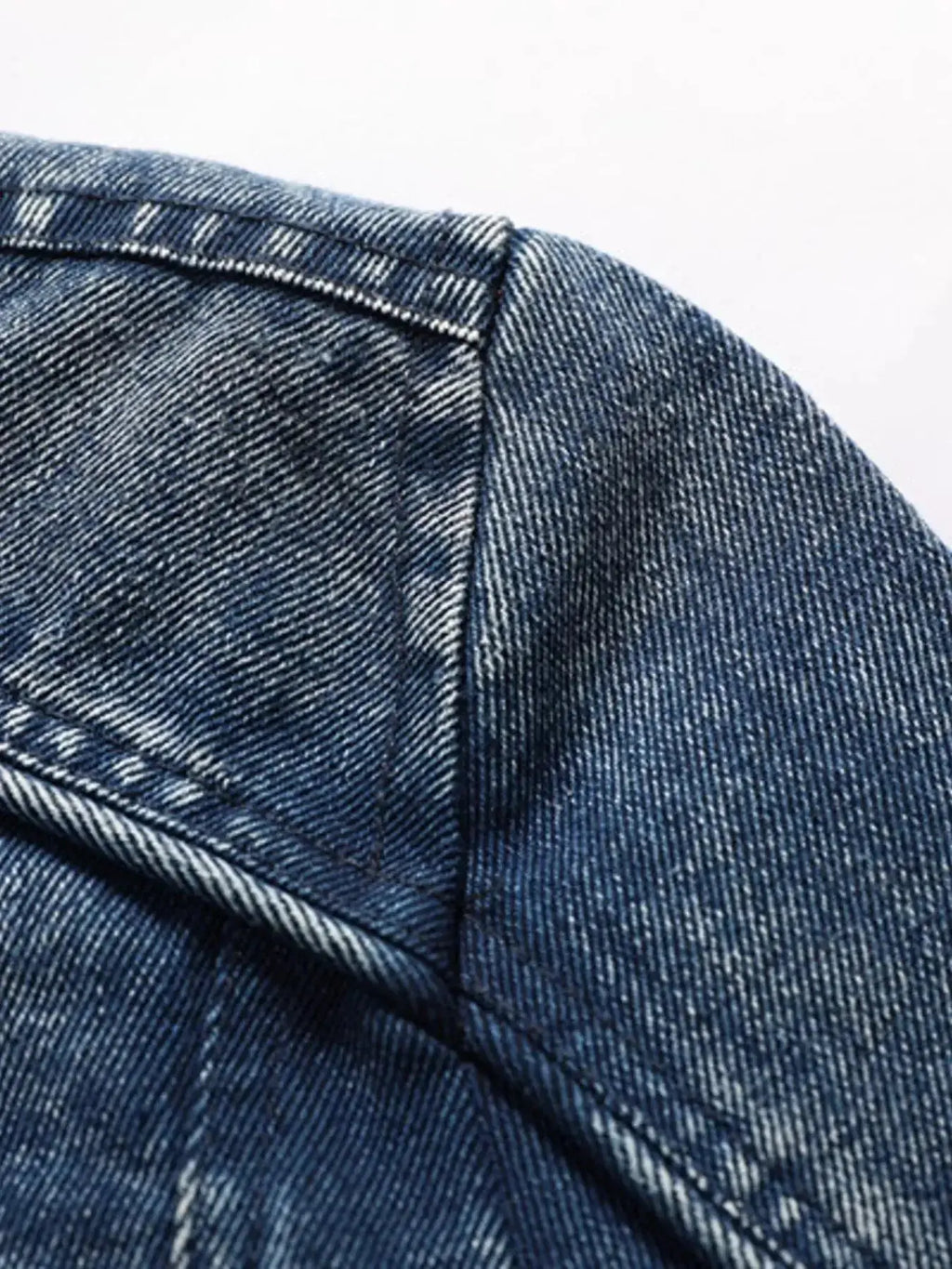 Men's Plus Size Zip Up Hooded Denim Jacket - Plush Fashion Hub