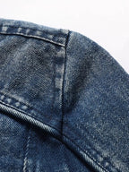 Men's Plus Size Zip Up Hooded Denim Jacket - Plush Fashion Hub