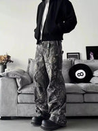 Men's Full Size Camo Print Relaxed Fit Jeans Plus Size - Plush Fashion Hub