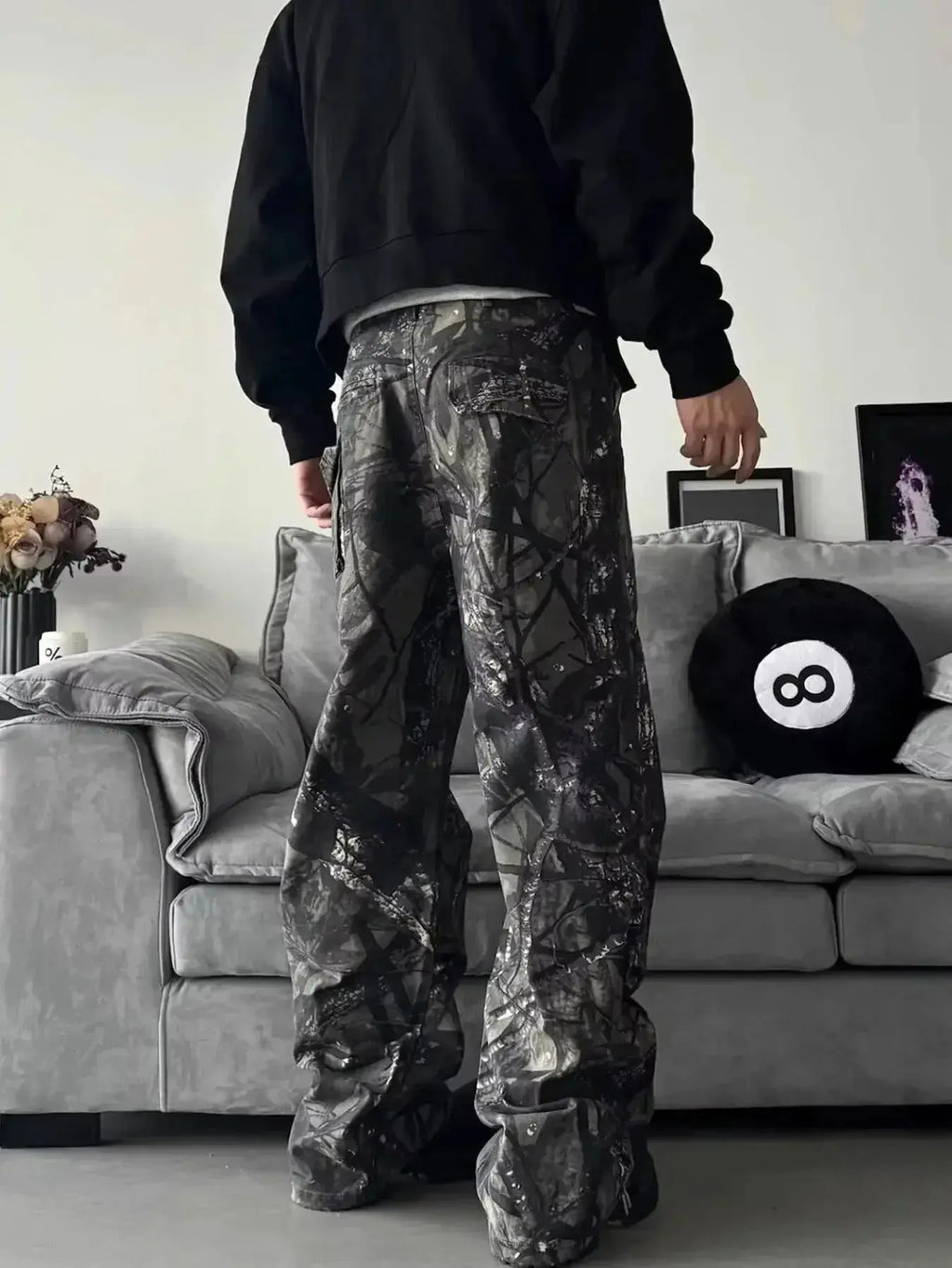 Men's Full Size Camo Print Relaxed Fit Jeans Plus Size - Plush Fashion Hub