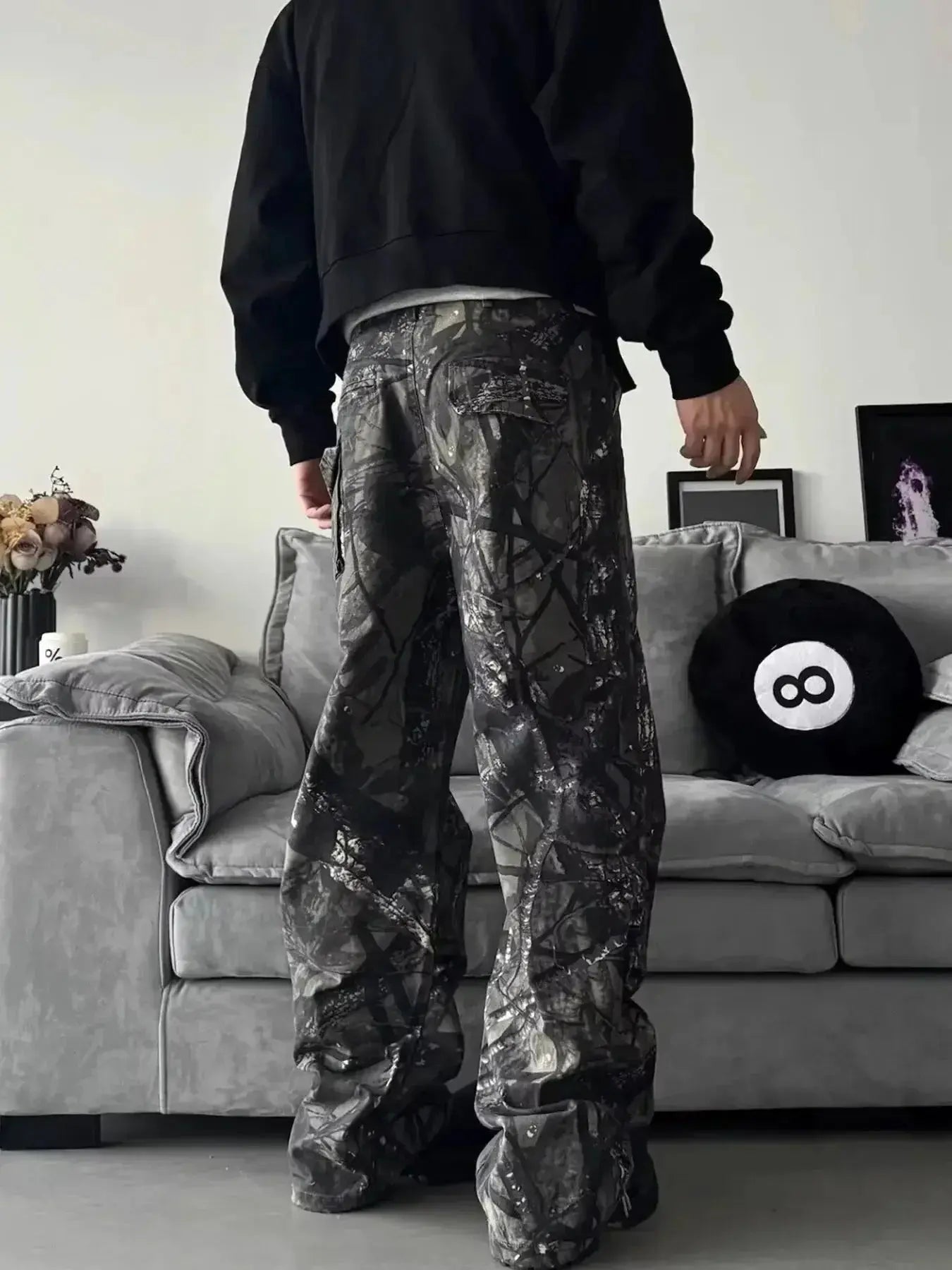 Men's Full Size Camo Print Relaxed Fit Jeans Plus Size - Plush Fashion Hub