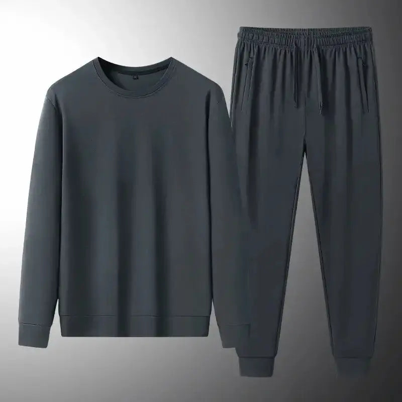 Men's Spring And Autumn Sweatshirt And Sweatpants Two-piece Suit - Plush Fashion Hub