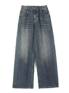 Men's Full Size Washed Straight Jeans Plus Size - Plush Fashion Hub
