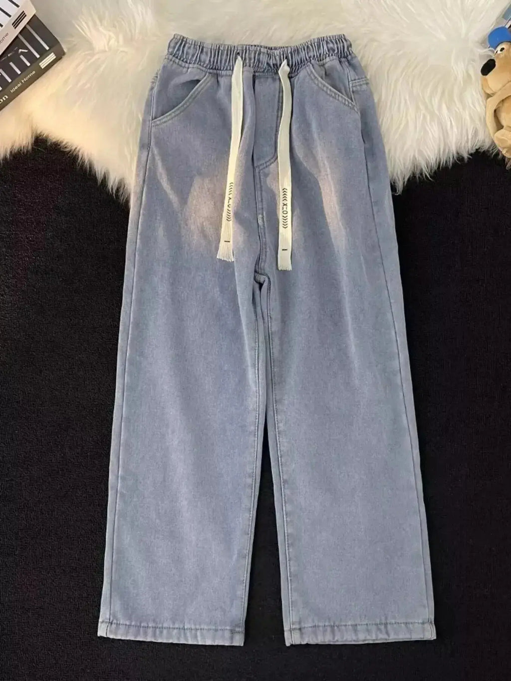 Men's Full Size Wide Leg Wash Jeans Plus Size - Plush Fashion Hub