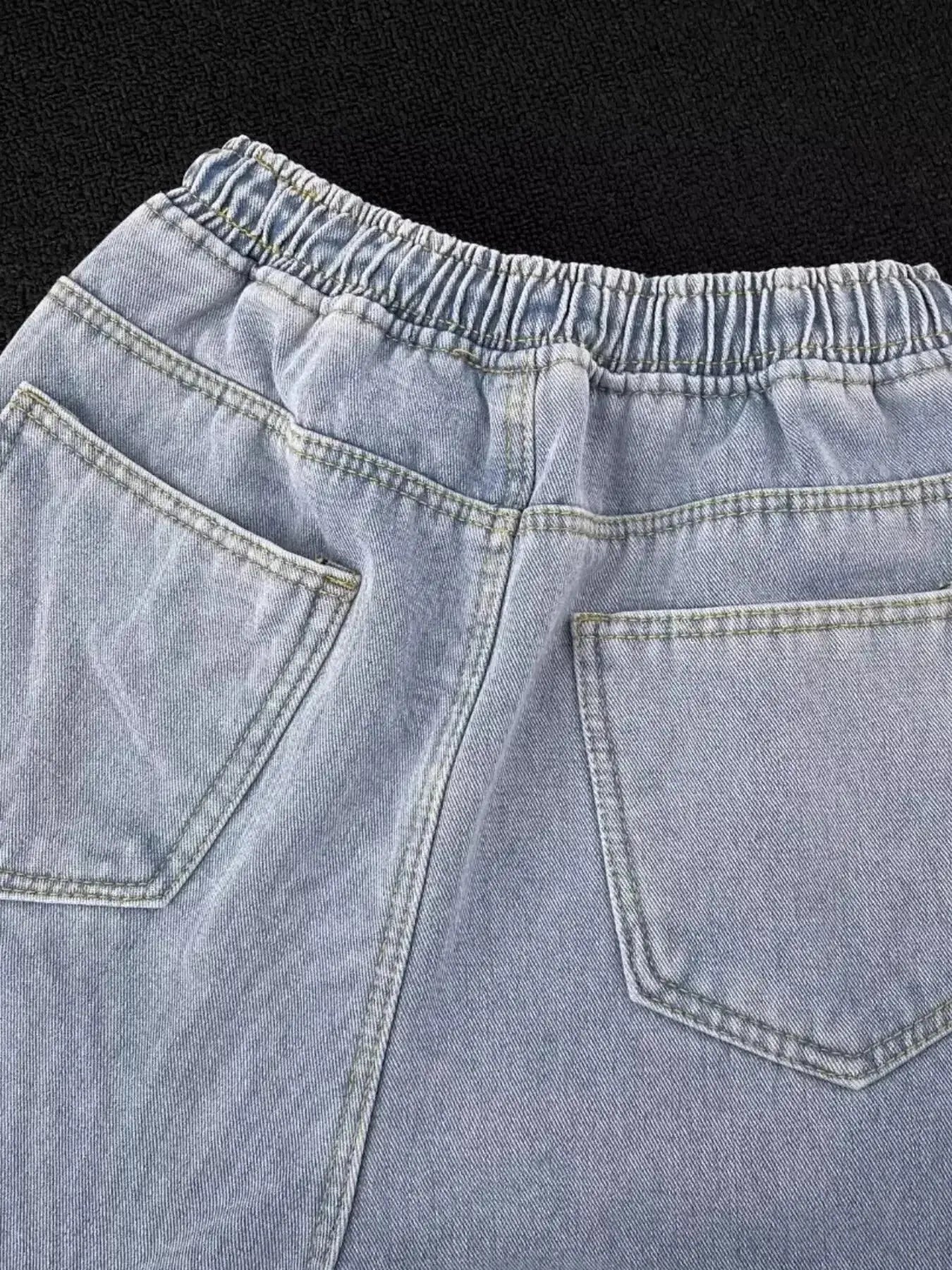 Men's Full Size Wide Leg Wash Jeans Plus Size - Plush Fashion Hub
