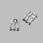 Moissanite 925 Sterling Silver Earrings - Plush Fashion Hub