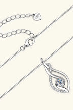 Moissanite 925 Sterling Silver Necklace - Plush Fashion Hub