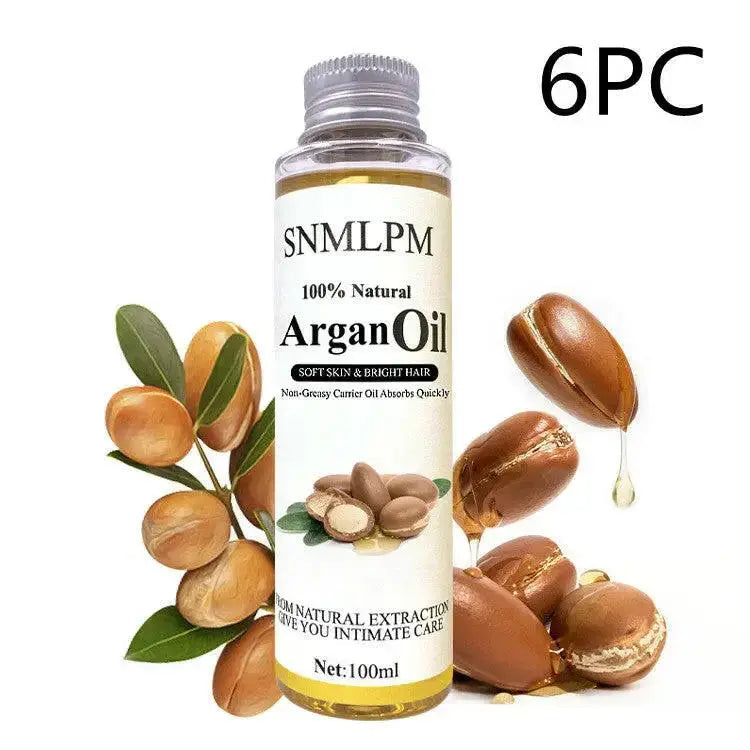 Natural Argan Hair Oil by Plush Fashion Hub, deep hydrating treatment for frizz control, high-quality nourishing hair oil.