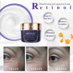 Plush Fashion Hub nourishing eye cream with hydrating hyaluronic acid, vitamin C, and retinol for bright, moisturized skin around eyes.