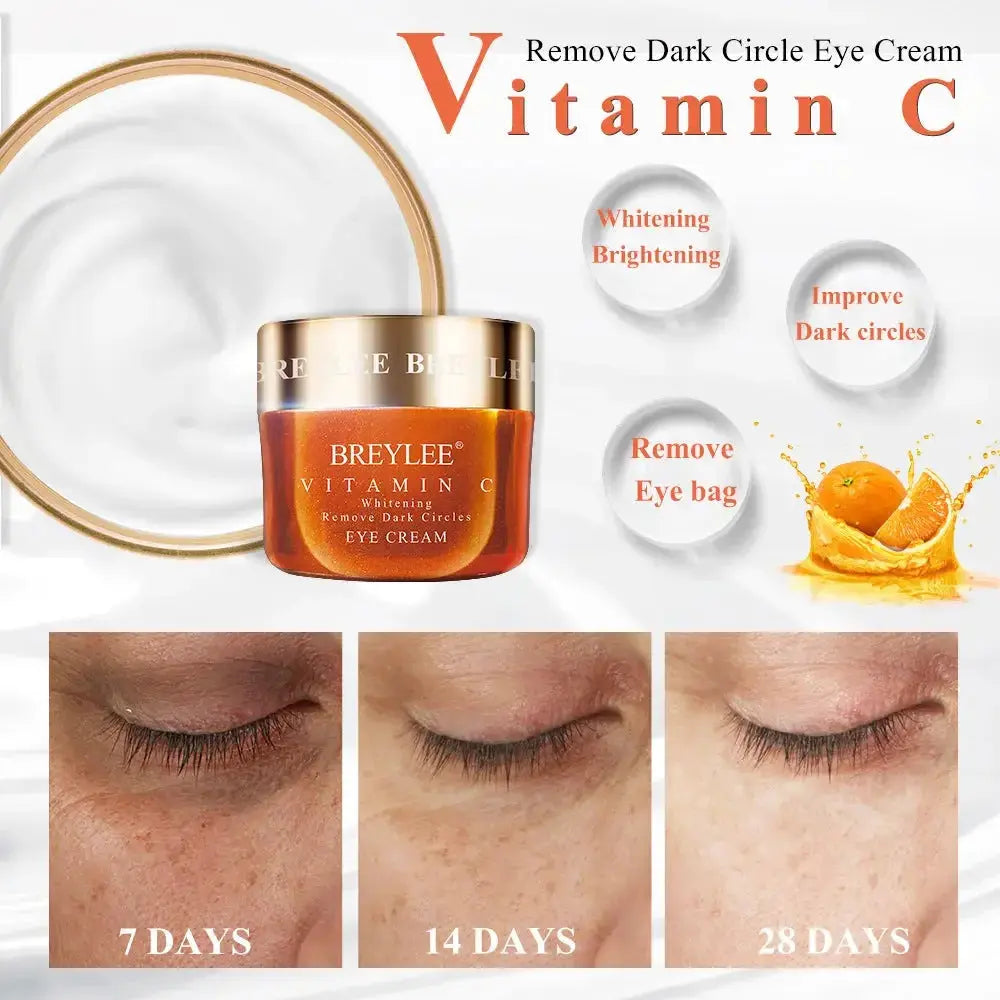 Plush Fashion Hub nourishing eye cream with hydrating hyaluronic acid, vitamin C, and retinol for bright, moisturized skin.