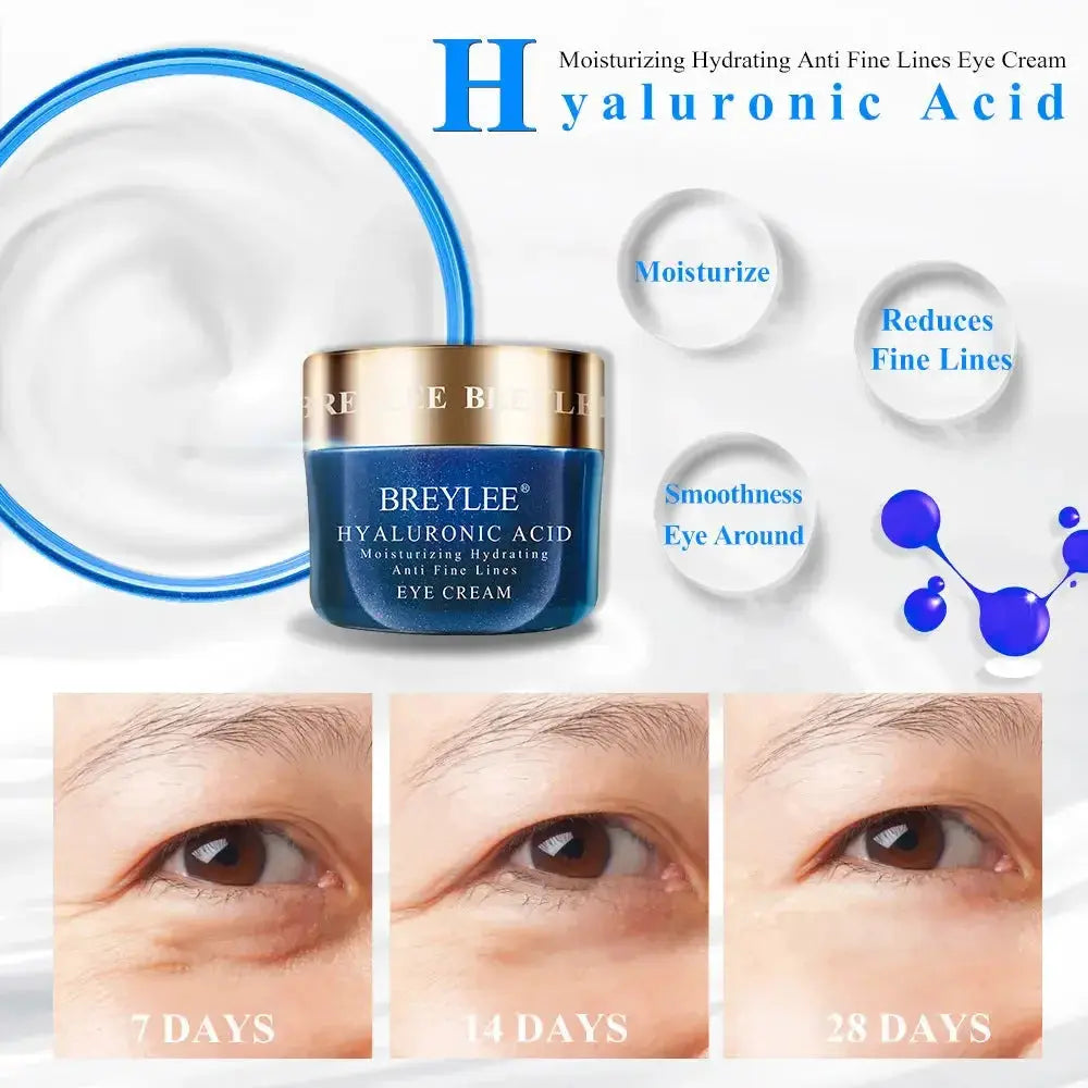 Plush Fashion Hub nourishing eye cream with hydrating hyaluronic acid, vitamin C, and retinol for bright, moisturized skin around the eyes.