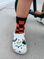 Orange and Black Check - Plush Fashion Hub