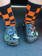 Orange and Black Check - Plush Fashion Hub