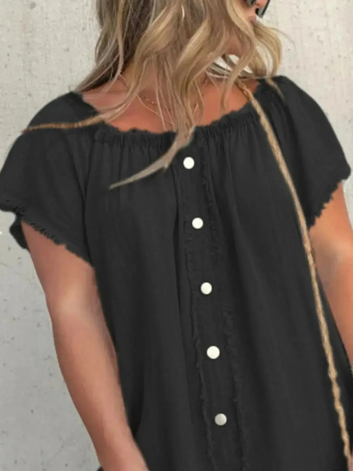 Full Size Raw Hem Mini Denim Dress Plus Size - Plush Fashion Hub