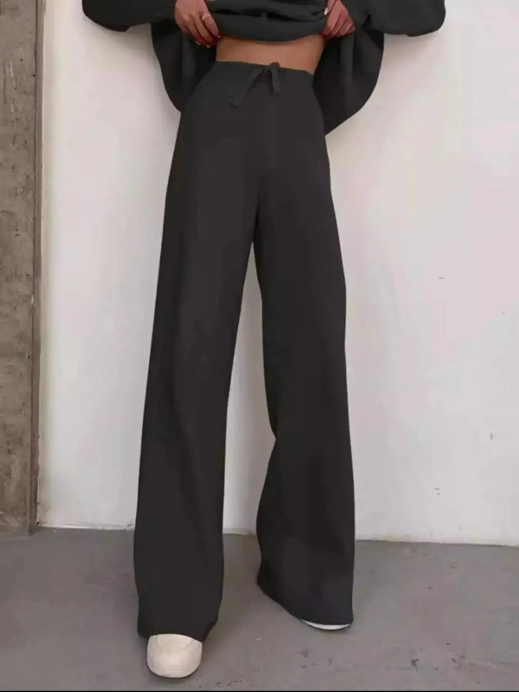 Full Size Turtleneck Long Sleeve Top and Pants Sweater Set Plus Size - Plush Fashion Hub