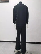 Full Size Turtleneck Long Sleeve Top and Pants Sweater Set Plus Size - Plush Fashion Hub
