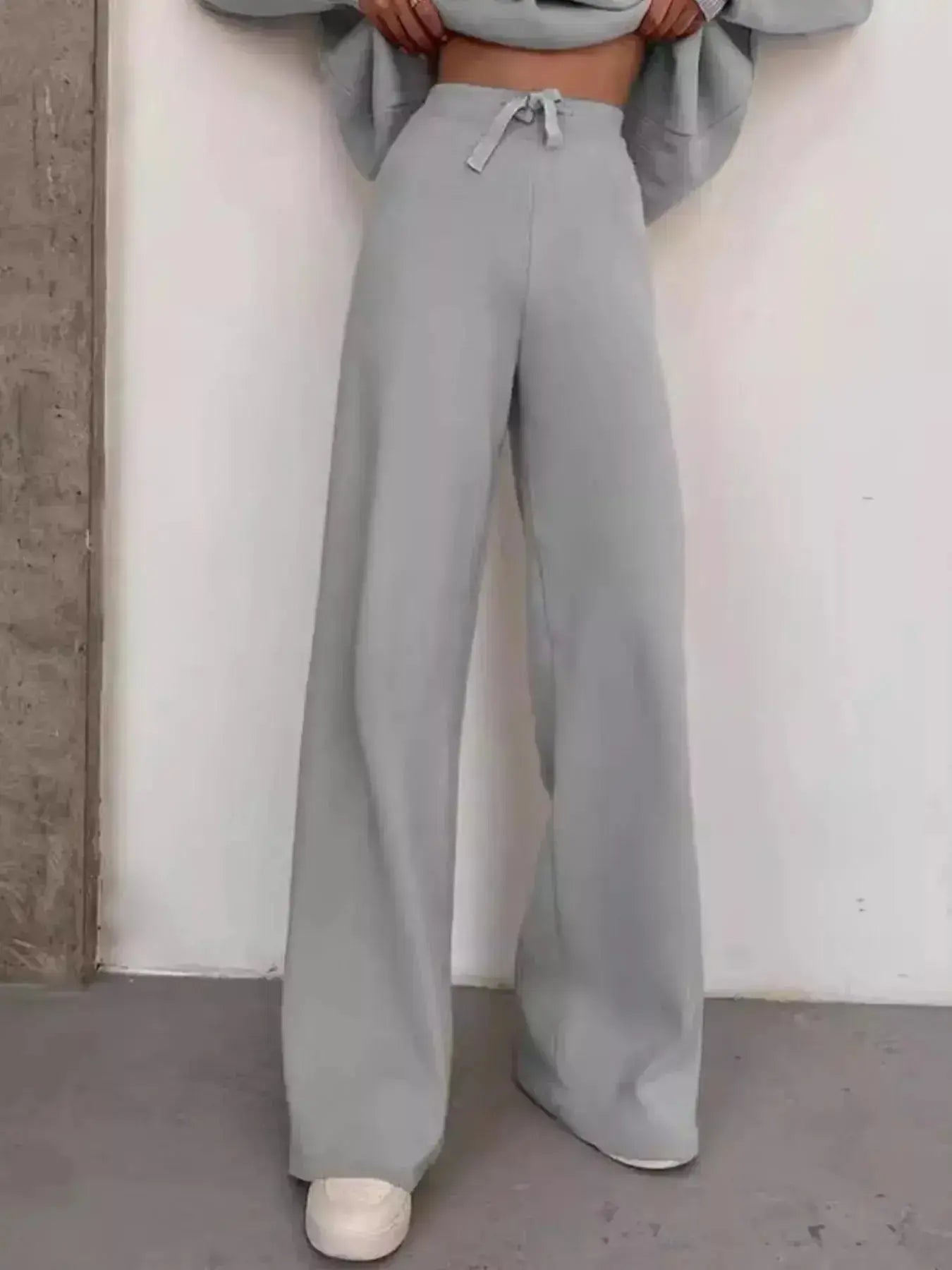 Full Size Turtleneck Long Sleeve Top and Pants Sweater Set Plus Size - Plush Fashion Hub