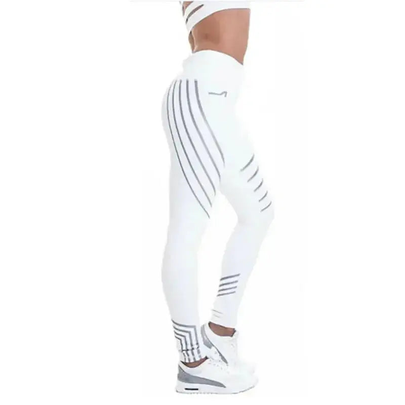 Reflective Sport Yoga Pants - Plush Fashion Hub