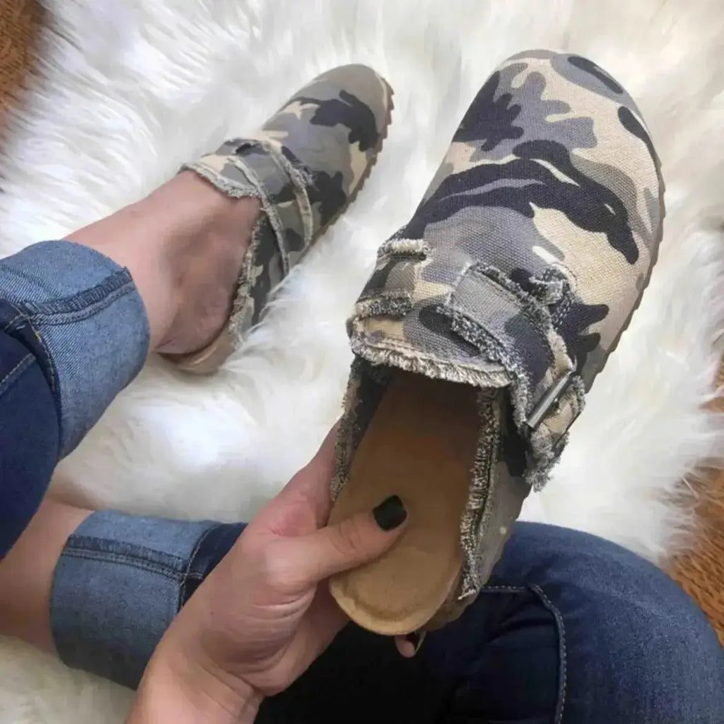 Women's round toe comfort flat loafers by Plush Fashion Hub, casual slip-on shoes with a sleek, versatile design.
