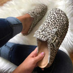 Women's round toe flat loafers by Plush Fashion Hub, casual slip-on shoes with a comfortable, versatile design.