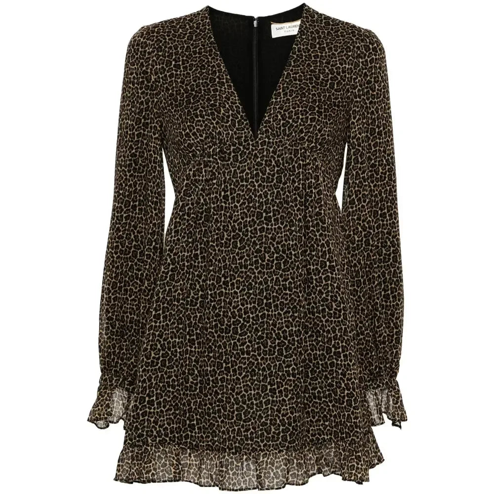 Saint Laurent Brown Dresses - Day Dresses Women - Plush Fashion Hub