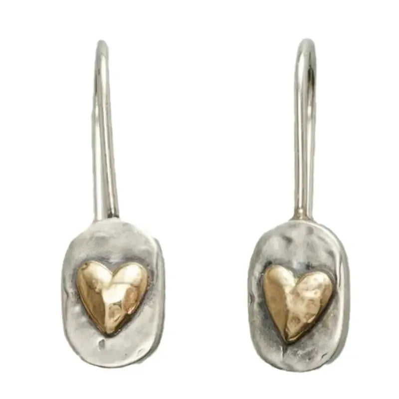 Simple Romantic Love Geometric Shape Earrings - Plush Fashion Hub