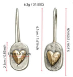 Simple Romantic Love Geometric Shape Earrings - Plush Fashion Hub