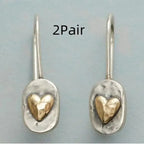 Simple Romantic Love Geometric Shape Earrings - Plush Fashion Hub
