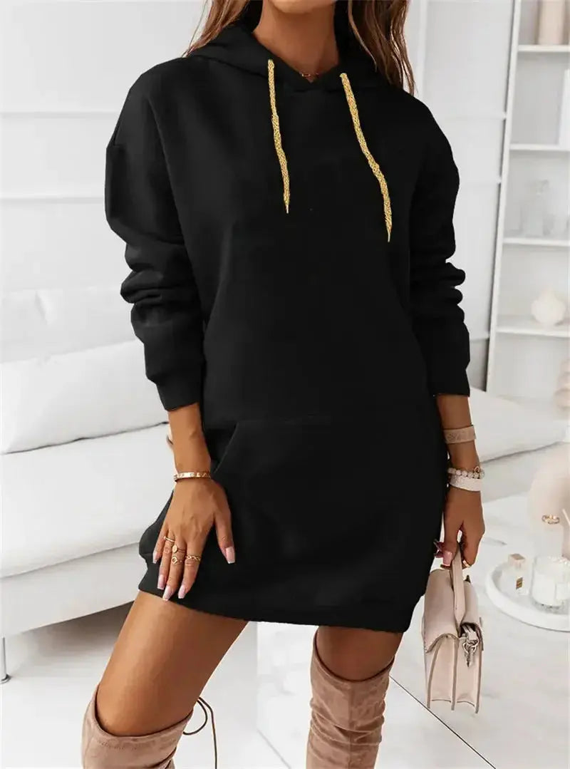 Solid Color Casual Sports Hoodie Sweatshirt - Plush Fashion Hub