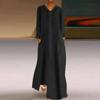 Women's relaxed fit long hooded sweatshirt in solid color, cozy casual pullover by Plush Fashion Hub.