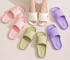Solid Color Thick Bottom Home Non-slip Floor Bathroom Slipper - Plush Fashion Hub