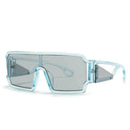 Women's oversized vintage square sunglasses with large rims, retro fashion eyewear by Plush Fashion Hub.