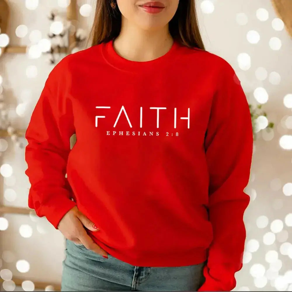 Trendy Faith Sweatshirt Bible Verse Shirt Christian Clothing - Plush Fashion Hub