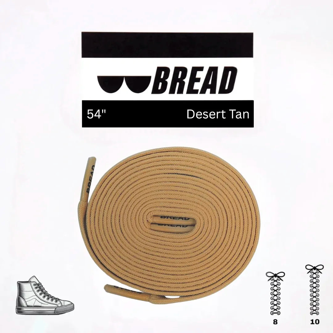 Desert Tan Elastic No-Tie Shoelaces for Sneakers and Casual Shoes Bread
