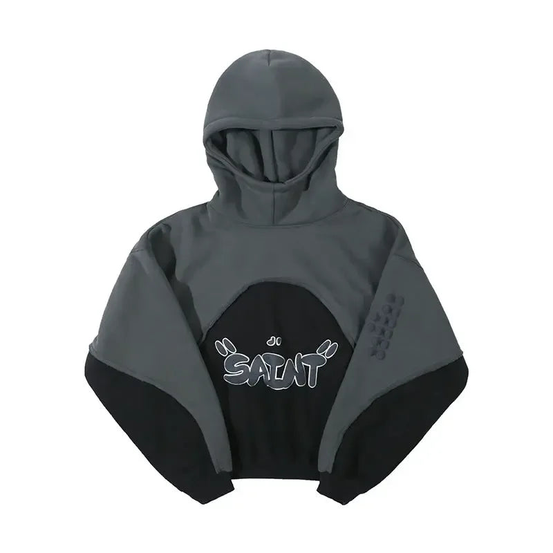 Velvet Padded Hooded Sweatshirt Men And Women - Plush Fashion Hub
