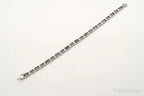 Vintage Cubic Zirconia Art Deco Sterling Silver Bracelet - Plush Fashion Hub