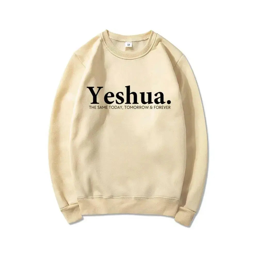 Vintage Yeshua Christian Sweatshirt Christian Apparel Faith - Plush Fashion Hub