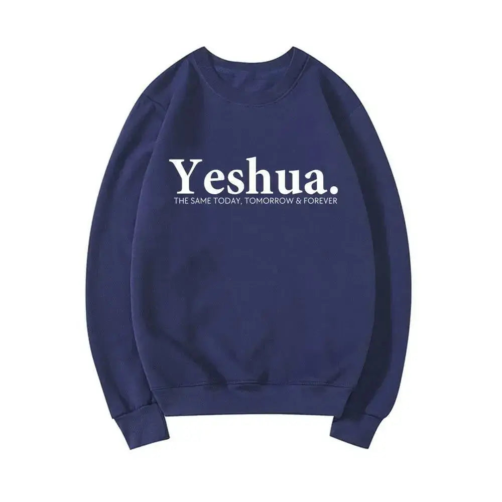 Vintage Yeshua Christian Sweatshirt Christian Apparel Faith - Plush Fashion Hub