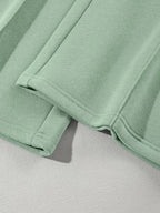 Drop Shoulder Zip Up Jacket and Drawstring Pants Active 2pcs Set - Plush Fashion Hub