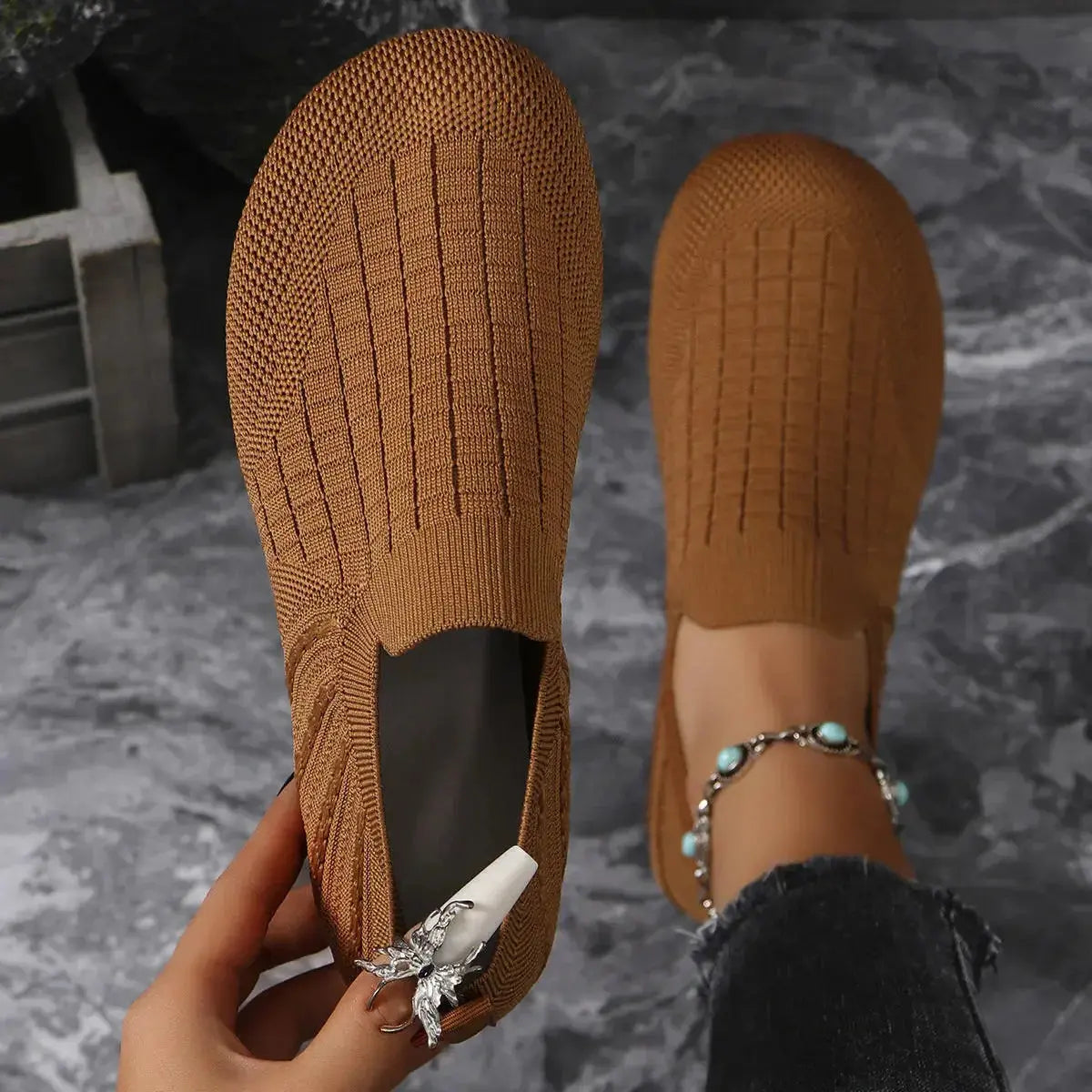 Women's Fashion Solid Color Casual Flat Shoes - Plush Fashion Hub