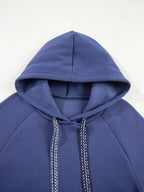 Fleece Lined Adjustable Drawstring Oversize Tunic Hoodie - Plush Fashion Hub