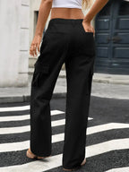 Wide Leg Cargo Jeans - Plush Fashion Hub
