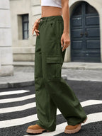 Wide Leg Cargo Jeans - Plush Fashion Hub