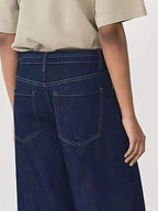 Tied Loose Fit Flare Jeans - Plush Fashion Hub