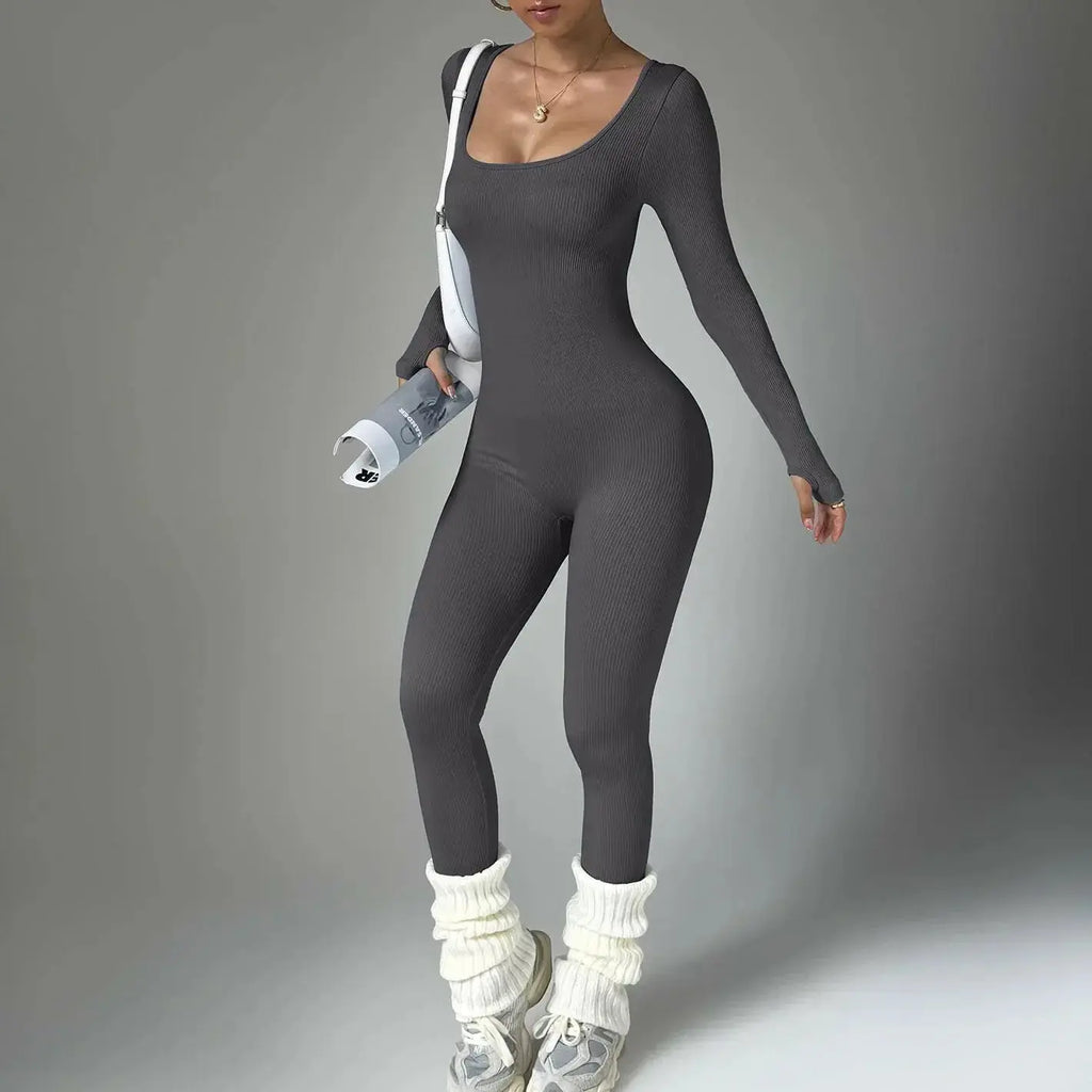 Women's Long Sleeve Quick-drying Tight Fitness Yoga Clothes - Plush Fashion Hub